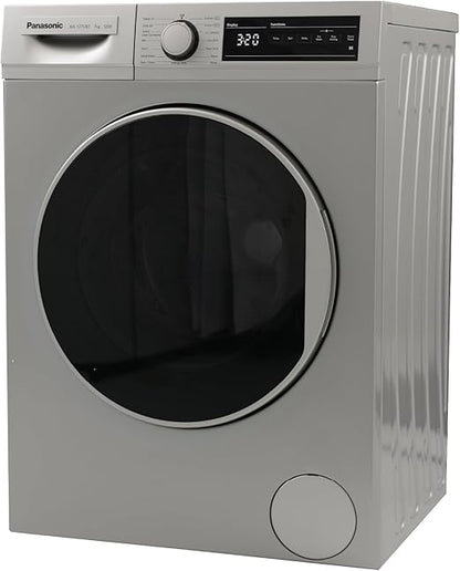 PANASONIC WASHING MACHINE FULL AUTOMATIC 7 KG 1200 RPM SILVER NA-127VB7LEG