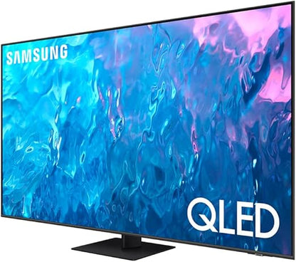 Samsung 85 Inch QLED 4K Smart TV with Built-in Receiver and Remote Control - Titan Gray - QA85Q70CAUXEG [2023 Model]