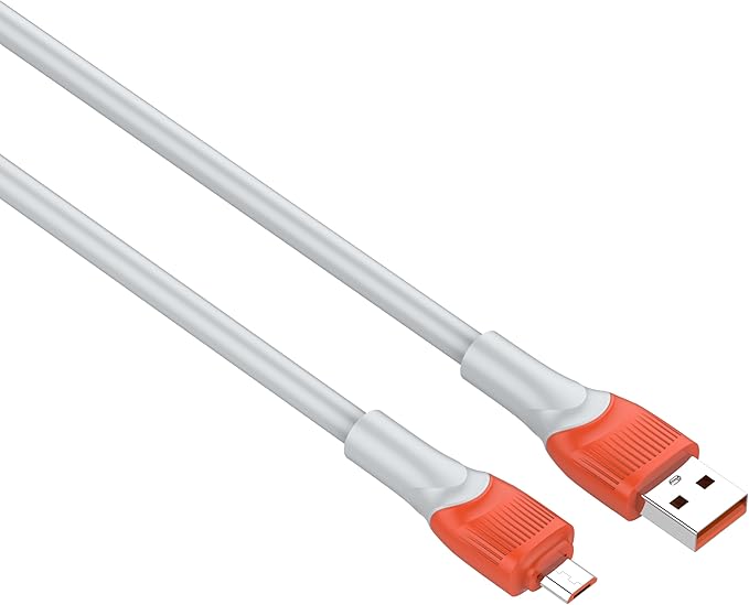 LDNIO LS601 Micro 30W Super quick charge Data Cable 1M Length - Gray-Orange