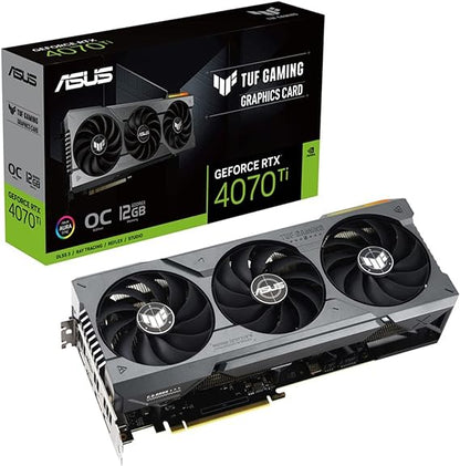 ASUS TUF Gaming NVIDIA GeForce RTX™ 4070 Ti OC Edition Gaming Graphics Card (PCIe 4.0, 12GB GDDR6X, HDMI 2.1a, DisplayPort 1.4a)