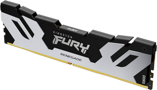 Kingston Fury Renegade DDR5 Silver/Black XMP 16GB 7200MT/s CL38 DIMM Desktop Gaming Memory - KF572C38RS-16