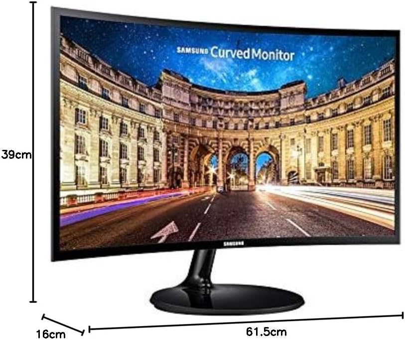 Samsung LED Computer Monitor 23.5 Inch - LC24F390FHMXZN