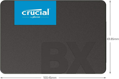 Crucial BX500 240GB 3D NAND SATA 2.5-Inch Internal SSD, up to 540MB/s - CT240BX500SSD1Z Black/Blue