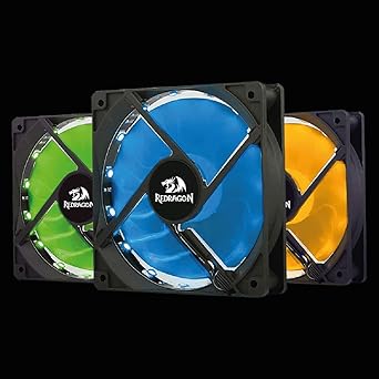 Redragon GC-F006 RGB PC Cooling Fan CPU Cooler and Radiators, Pack of 3,120mm