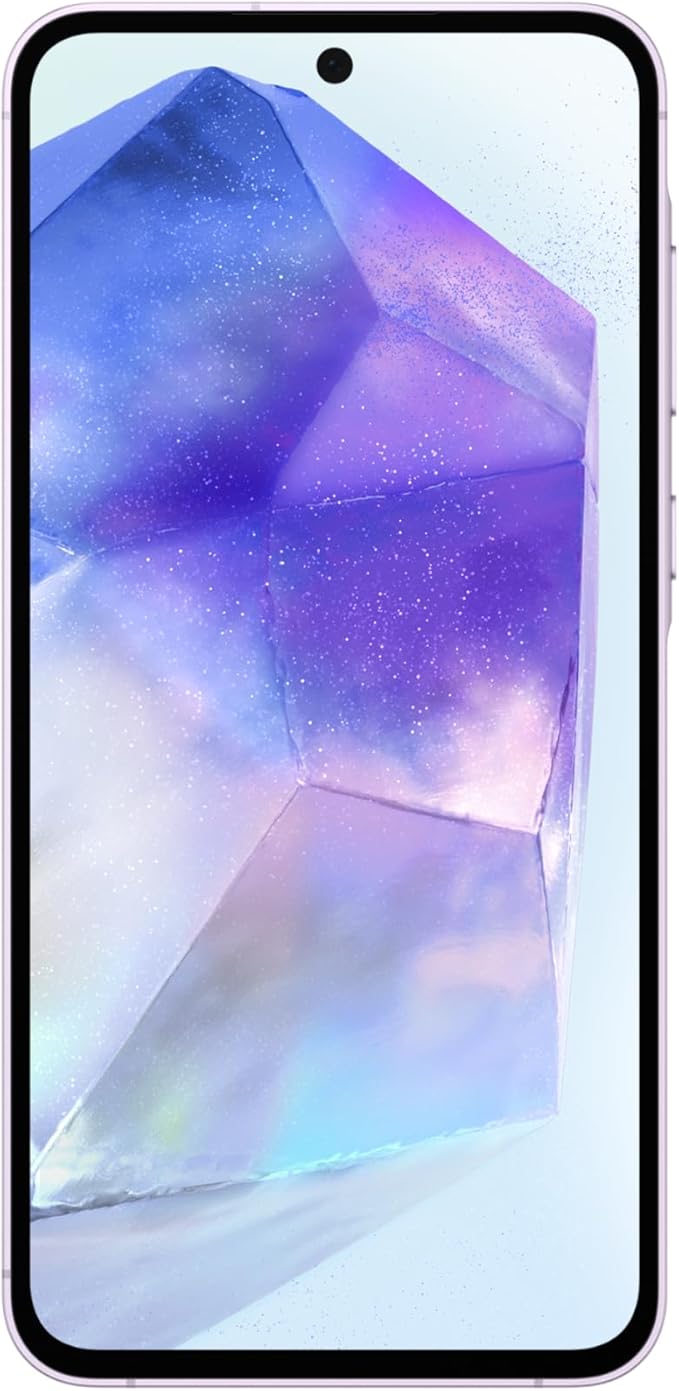 Samsung Galaxy A55 5G, Android Smartphone, Dual SIM Mobile Phone, 8GB RAM, 256GB Storage, Awesome Lilac - 1 year Warranty