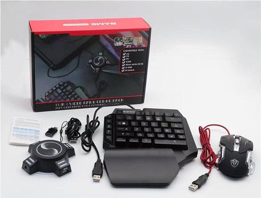 RGB Gaming Keyboard and Mouse for PS4/Xbox One/Nintendo Switch/PS3 /PC - T