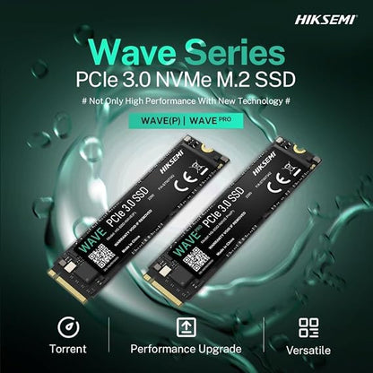 Hikvision HIKSEMI WAVE(P) 256GB NVMe M.2 PCIe Gen 3 SSD Up to 1200MB/s, Internal Solid State Drive for Desktop Laptop Computer - with 3 years warranty support