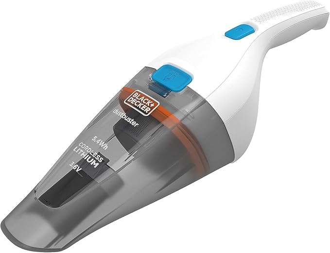 Black+Decker 3.6V Li-Ion Handheld Vacuum DUStbUSter, Grey/White - Nvc115Jl-B5