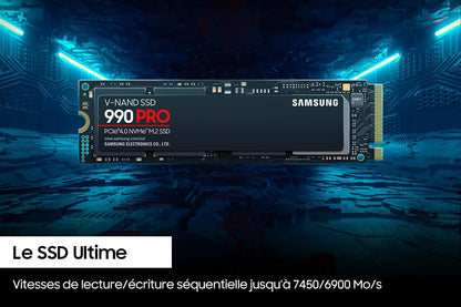 Samsung SSD 990 PRO, 2TB, PCIe 4.0 NVMe™ M.2 SSD, MZ-V9P2T0BW