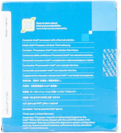 Intel Core i5 13400 13th Generation Desktop PC Processor Box CPU APU 20 MB Cache 10 Cores 16 Threads 4.60 Ghz Clock Speed 3 Years Warranty with Fan LGA 1700 Socket (Graphics Card not Mandatory)