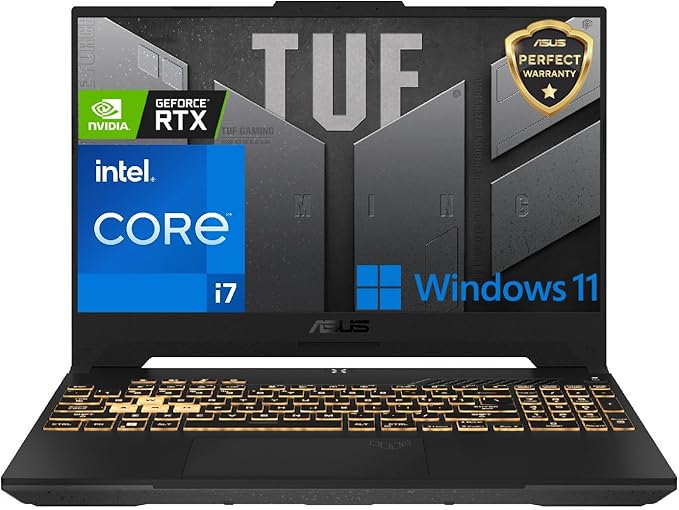 ASUS TUF Gaming F15, Intel Core i7-13620H, 8GB DDR5-4800 * 2, NVIDIA GeForce RTX 4060, 8GB GDDR6, 15.6" (1920 x 1080) 16:10 144HZ, 1TB SSD, Windows 11 (FX507VV-LP156W) 1 Year Perfect Warranty by ASUS - T