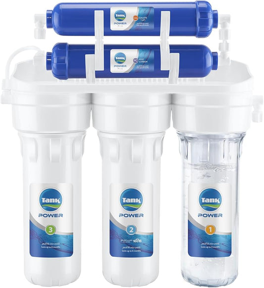 Tank Power Water Filter 5 Stages Plus, 1 Year Warranty