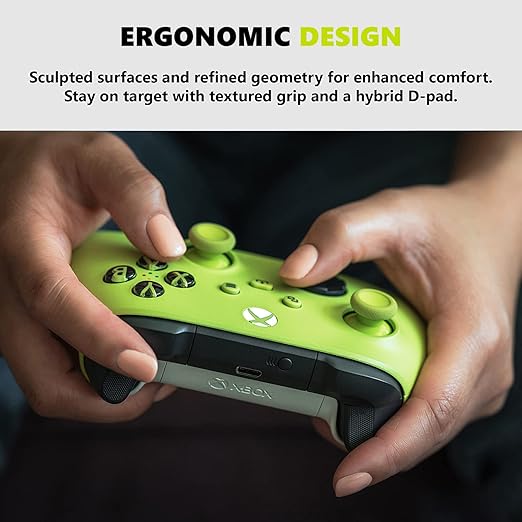 Xbox Wireless Controller For Xbox Series X|S, Xbox One, Windows10, Android, And IOS- Electric Volt