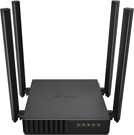 TP Link AC1200 WiFi Router Archer C54 5GHz Dual Band MU MIMO Wireless Internet Router Multi Mode 3 in 1 4 External Antennas Long Range Coverage Parental Controls, Black