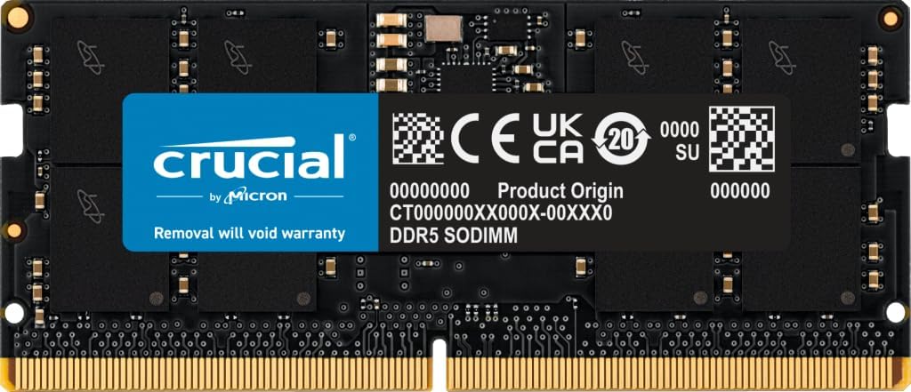 Crucial Basics 16GB DDR5-4800 SODIMM CB16GS4800