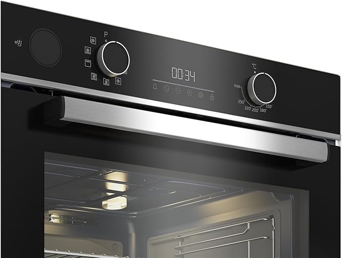 Beko Electric Digital Built-In Oven With Grill, 72 Liter, 60 cm, Black - BBIS13300XMSE