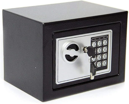 CDC® 4.6L DIGITAL STEEL SAFE ELECTRONIC SECURITY HOME OFFICE MONEY CASH SAFETY BOX 2 KEYS