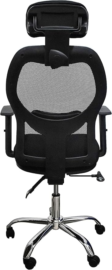 Alamal High Back Mesh Chair with Adjustable Armrest, Adjustable Lumbar Support, Adjustable Back and Headrest, Black