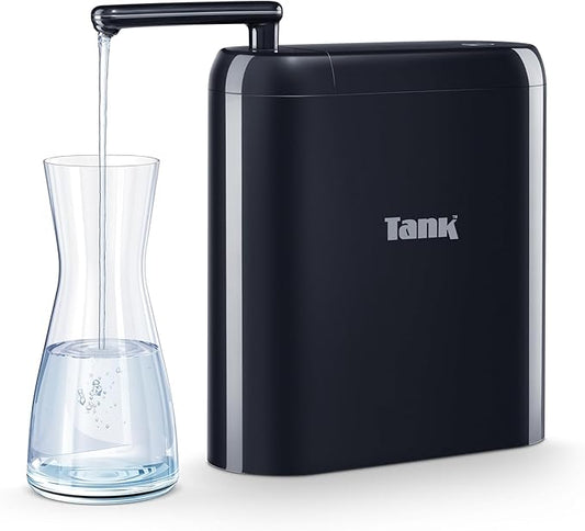 Tank Pro Water Filter - 6 Purification Compressed Functions, Black, 1 Year Warranty