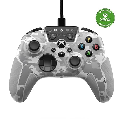 Turtle Beach Recon Controller Wired Game Controller Officially Licensed for Xbox Series X, Xbox Series S, Xbox One & Windows - Audio Enhancements, Remappable Buttons, Superhuman Hearing – Arctic Camo