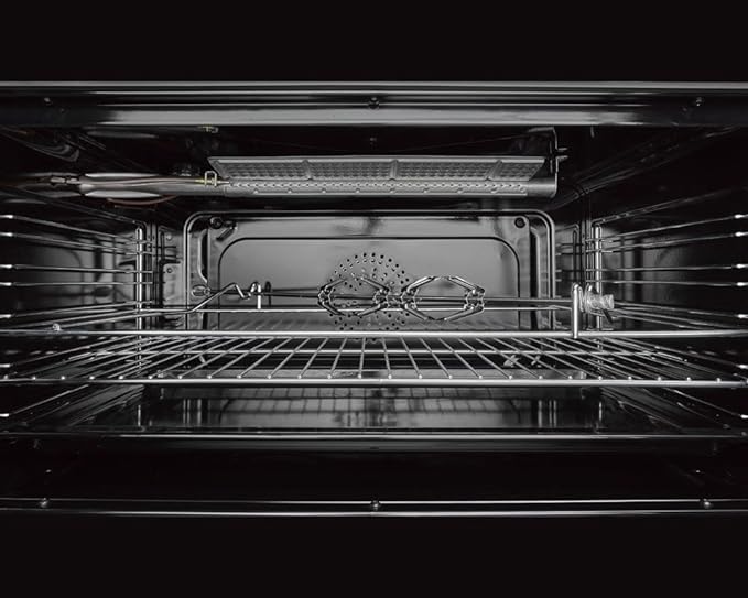 LA GERMANIA Freestanding Cooker 90 x 60, 5 Gas Burner, Stainless x Black 9M10G4A1X4AWW - T