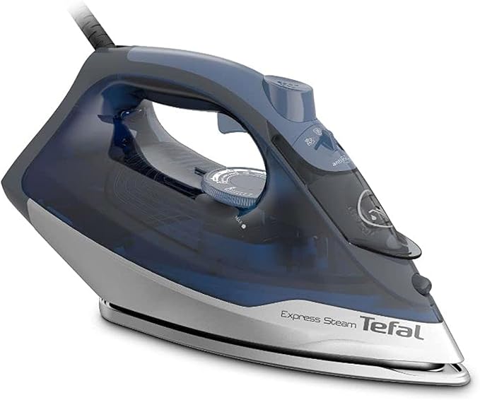 Tefal Steam Iron Express Steam Plus 2500 W, 45g/min, Auto-off, Blue Salt - FV2868E2