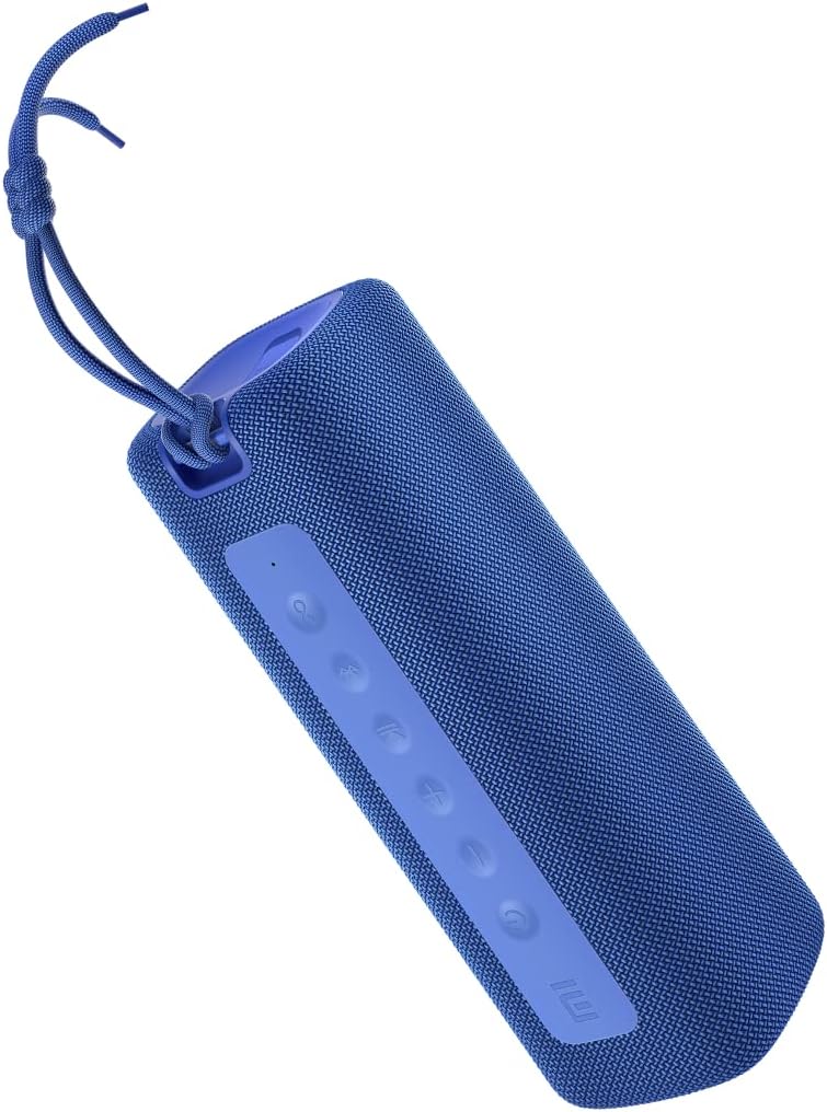 Xiaomi Mi Bluetooth Portable Speaker, 13 Hours Playtime, Built in Microphone, IPX7 Waterproof, Portable Wireless Speaker with Strong Stereo Sound Blue, MDZ-36-DB - T