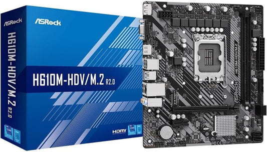 ASRock Intel H610 LGA 1700 Micro ATX DDR4 Motherboard