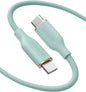 Anker USB-C to USB-C Cable, Cable 100W 6ft, USB 2.0 Type C Charging Cable Fast Charge for iPhone 15/15Pro/15Plus/15ProMax, MacBook Pro 2020, iPad Pro 2020, iPad Air 4, Galaxy S23(Mint Green)