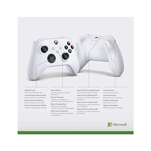 Xbox Wireless Controller For Xbox Series X|S, Xbox One, Windows10/11, Android And iOS