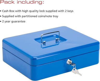 Sterling CB04BL 12" Cash Box - blue