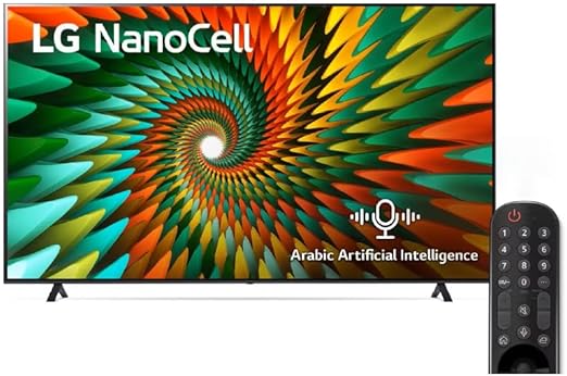 LG, Nanocell TV, 55 inch NANO77R series, WebOS Smart AI ThinQ, Magic Remote, 3 side cinema, HDR10, HLG, AI Sound Pro (5.1.2ch), 2 Pole stand,55NANO776RA.AFU