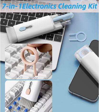 7-in-1 Keyboard Cleaner, Yardhobi Earphone Cleaner with KeyCaps Puller Portable Multifunctional Cleaning Tool for PC, Monitor, Earbud, Cell Phone, Laptop, Computer, Bluetooth Earphones