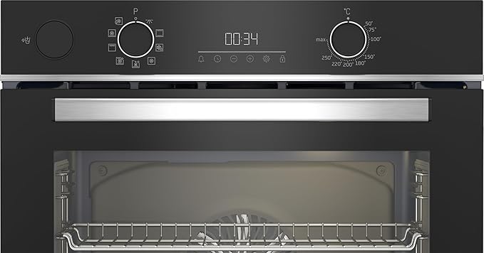 Beko Electric Digital Built-In Oven With Grill, 72 Liter, 60 cm, Black - BBIS13300XMSE