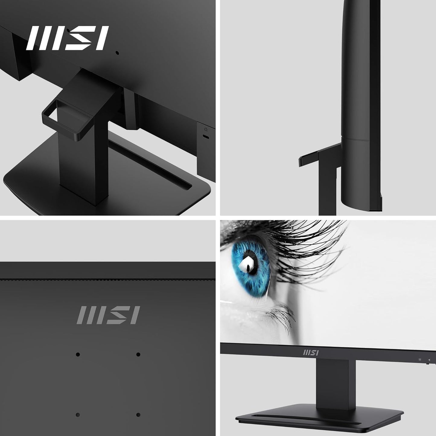 MSI PRO MP243X 23.8 Inch 1920 x 1080 Full HD Monitor Ergonomic Design, Blue Light Reduction, Seamless Connectivity