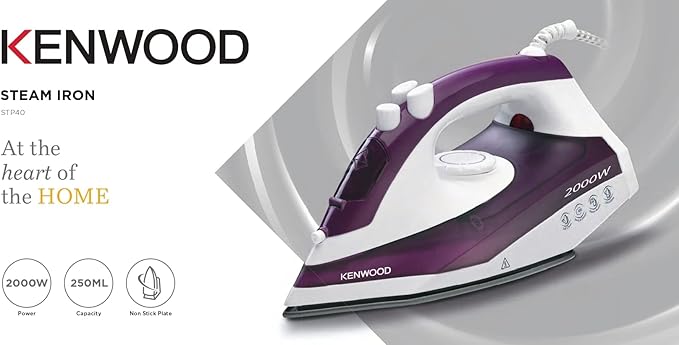 Kenwood 2000 Watt - ?STP40.000WP- Steam Iron - (International Warranty)