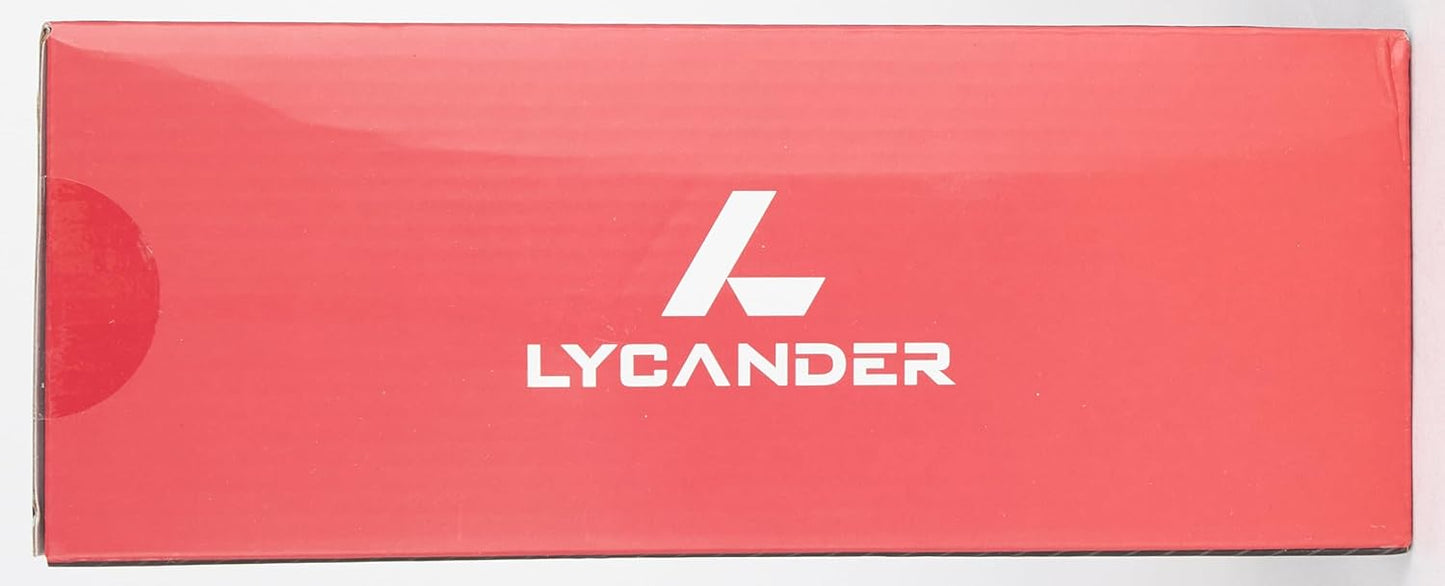 LYCANDER Gaming Headset with Microphone LED Light, 3.5mm input - for PC, PS4, Xbox One, Nintendo Switch and more (Essential - Black/Red)