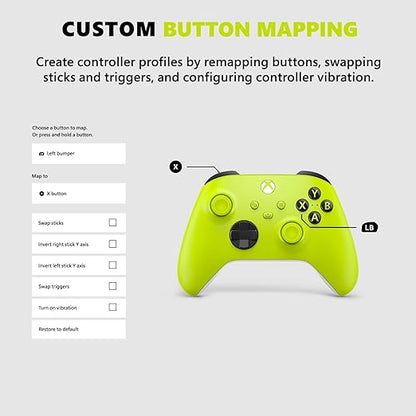 Xbox Wireless Controller For Xbox Series X|S, Xbox One, Windows10, Android, And IOS- Electric Volt