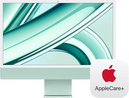 Apple 2023 iMac All-in-One Desktop Computer with M3 chip: 8-core CPU, 10-core GPU, 24-inch Retina Display, 256GB SSD Storage. Works with iPhone/iPad; Green With AppleCare+ (3 Years)