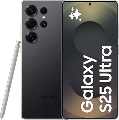 Samsung Galaxy S25 Ultra AI Phone, 512GB Storage, 12GB RAM, Titanium Black, Android Smartphone, 200MP Camera, S Pen, Long Battery Life 1 Year Warranty/Local Version - T