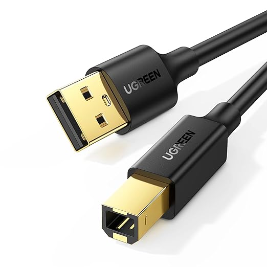 UGREEN USB 2.0 A Male To 5-Pin Mini USB Male Gold-Plated Data Cable 480Mbps for PC, Laptops, Smartphones (1.5M)