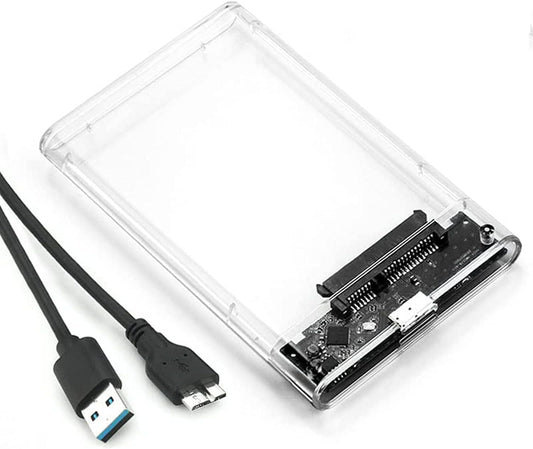 ShuoLe 2.5 inch External Hard Drive Enclosure, Tool-Free USB 3.0 to SATA SSD HDD Enclosure for 7mm and 9.5mm, Laptop Computer Hard Drive Case Support UASP and Trim