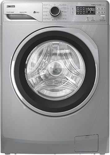 Zanussi Automatic Washing Machine, Digital, Multi Program, TC4, 6 KG, 1200 RPM, Silver, Universal Motor, Black, Silver, Ring Door - ZWF6240SS5