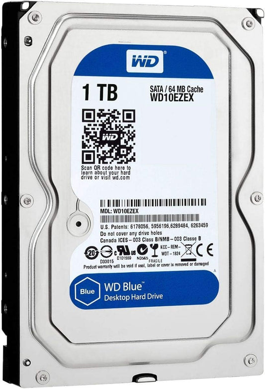 Western Digital Hdd 1TB for Desktop - Blue, 3.5in