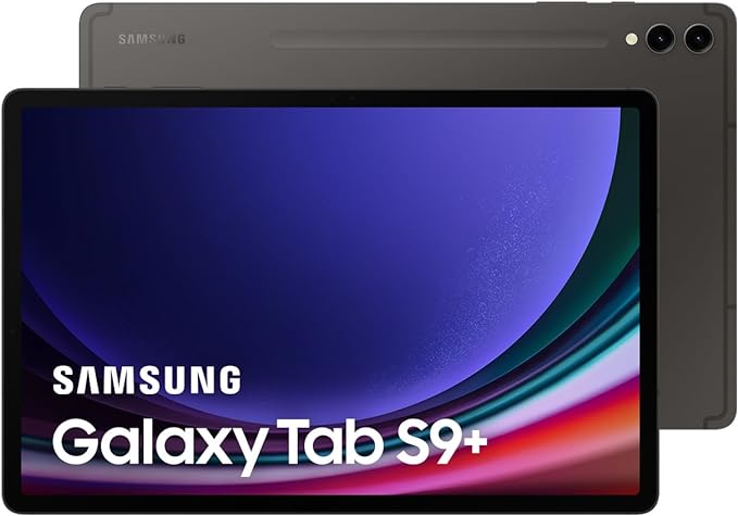 Samsung Galaxy Tab S9+ 5G Android Tablet, 12GB RAM, 256GB Storage MicroSD Slot, S Pen Included, Graphite (KSA Version)