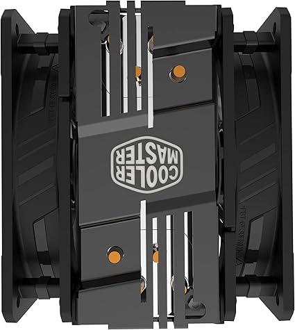 Cooler Master Hyper 212 LED Turbo ARGB CPU Air Cooler - Jet Black Aluminium Finish, 4 Continuous Direct Contact Heat Pipes with Fins, Dual SickleFlow 120 ARGB Fans, ARGB LED Controller - ARGB