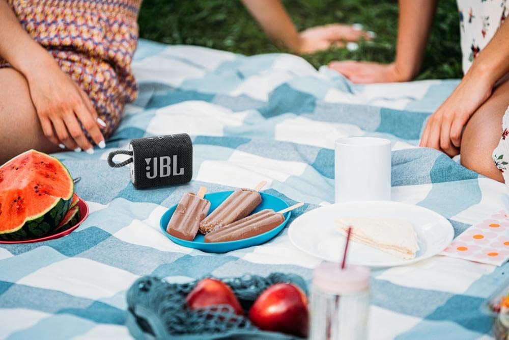 JBL GO 3 Portable Waterproof Bluetooth Speaker - Black