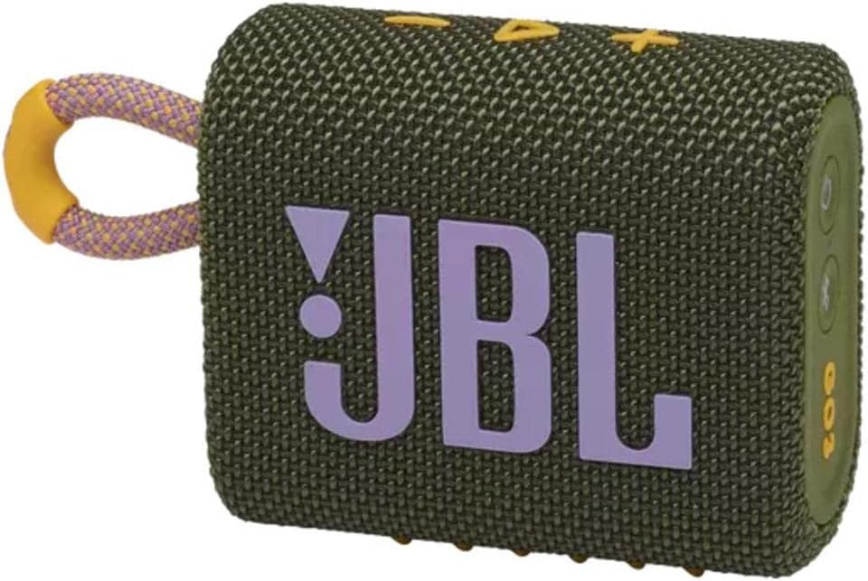 JBL GO 3 Portable Waterproof Bluetooth Speaker - Green