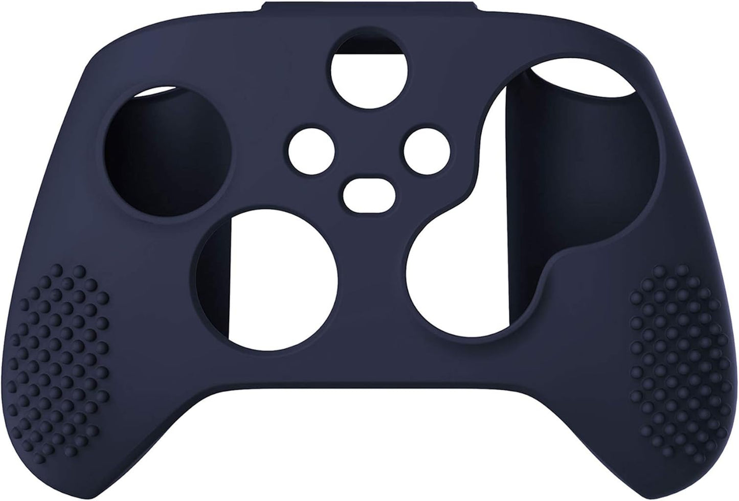 eXtremeRate PlayVital Midnight Blue 3D Studded Edition Anti-slip Silicone Cover Skin for Xbox Series X Controller, Soft Rubber Case Protector for Xbox Series S Controller with 6 Black Thumb Grip Caps - T