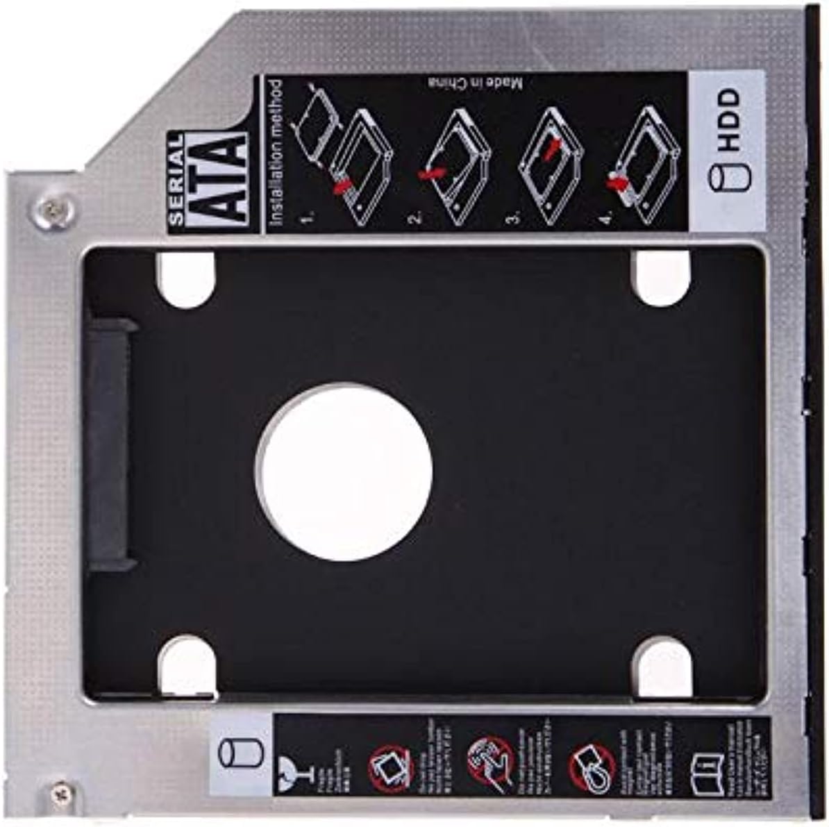 Generic 9.5mm Universal Sata 2nd Hdd Ssd Hard Drive Caddy For Cd/dvd-rom Optical Bay High Quality - T